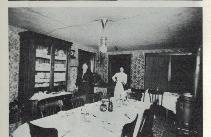 Mrs. Maynard and daughter Orpha in the Dining Room1914